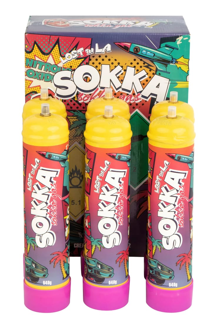 Sokka 1L 640G N2O Whipped Cream Charger Steel Tanks(Original&Flavored)